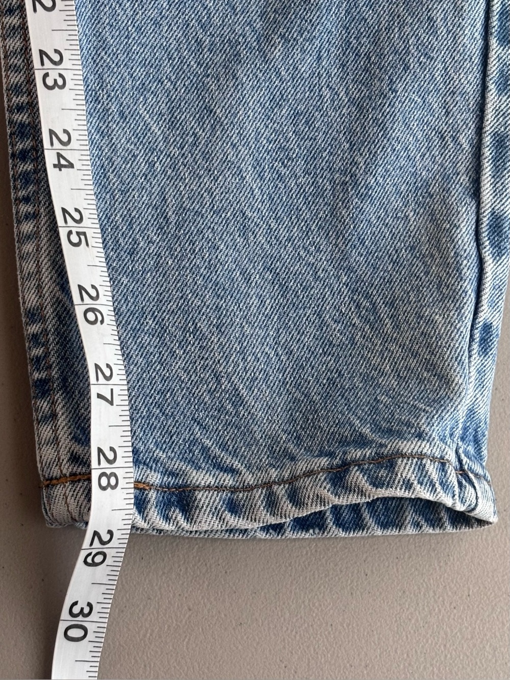 Levi's 512 vintage 90s Light wash Blue Slim tapered Denim Jeans size 13 Short - Picture 9 of 11